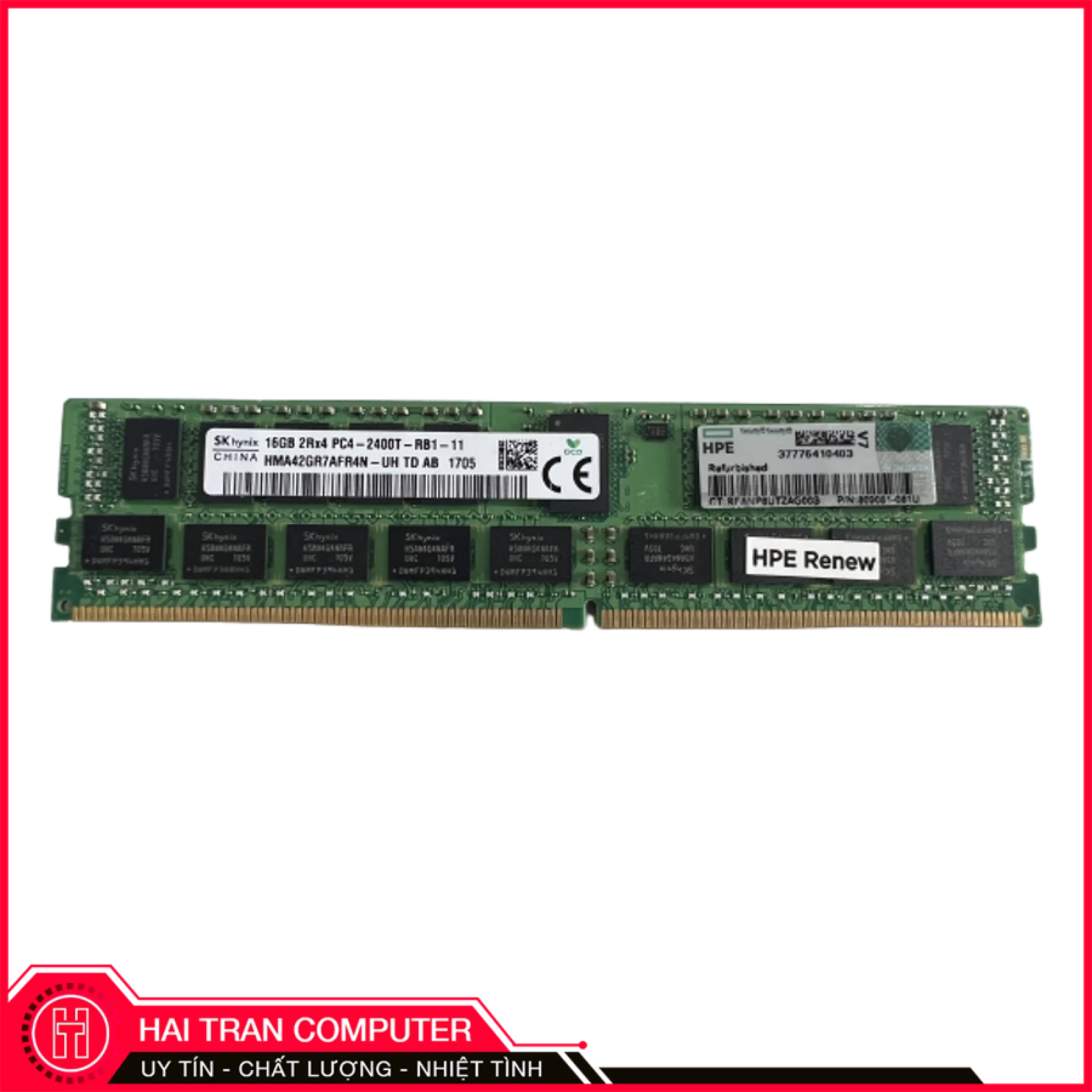 Ram DDR4 ECC Registered 16GB 2400TMhz
